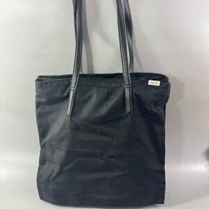 Vintrage Tumi Black Nylon Slim Shoulder Bag